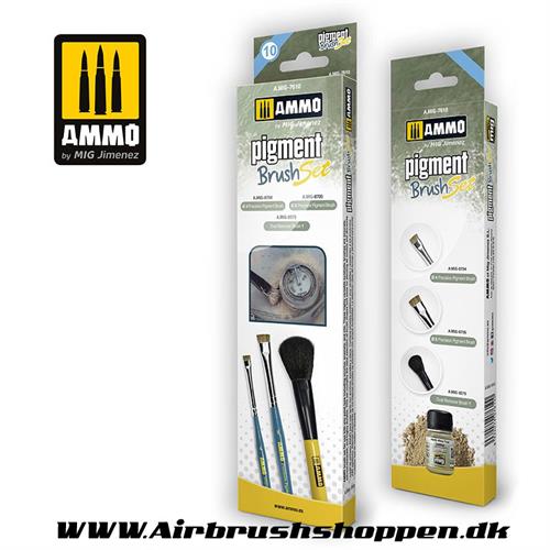 AMIG 7610 Pigment Brushes Set (10)